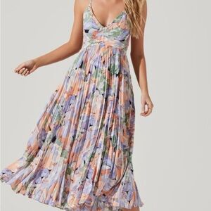Astr Pastel Floral Maxi Dress